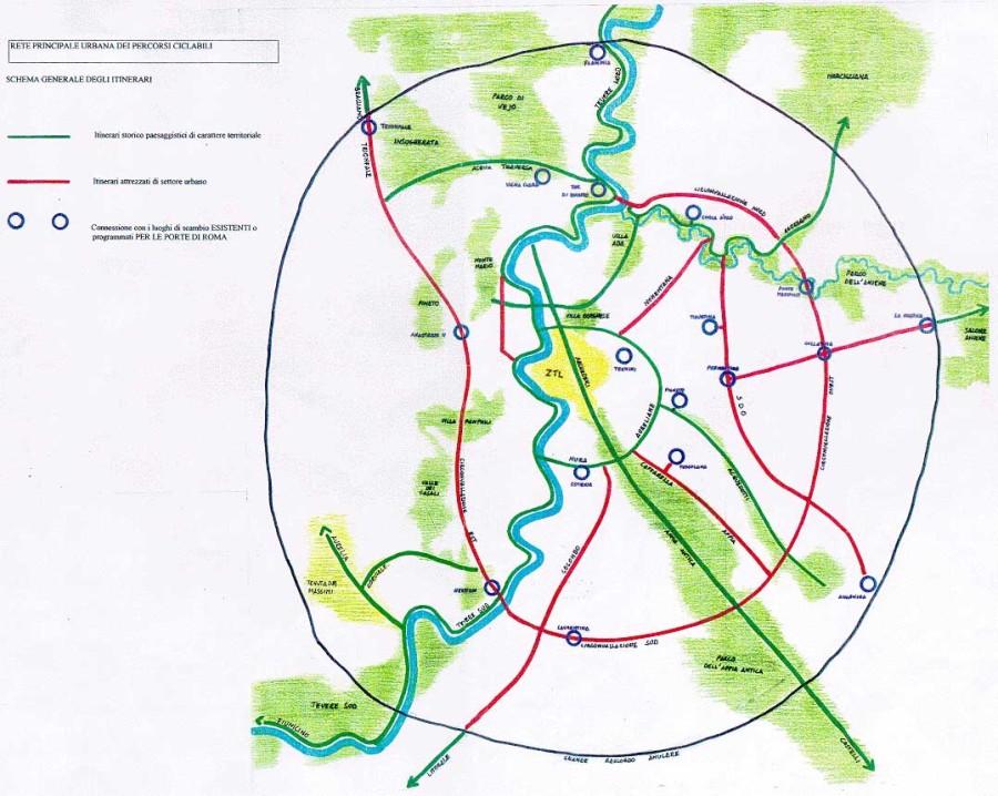 Piste ciclabili di Roma